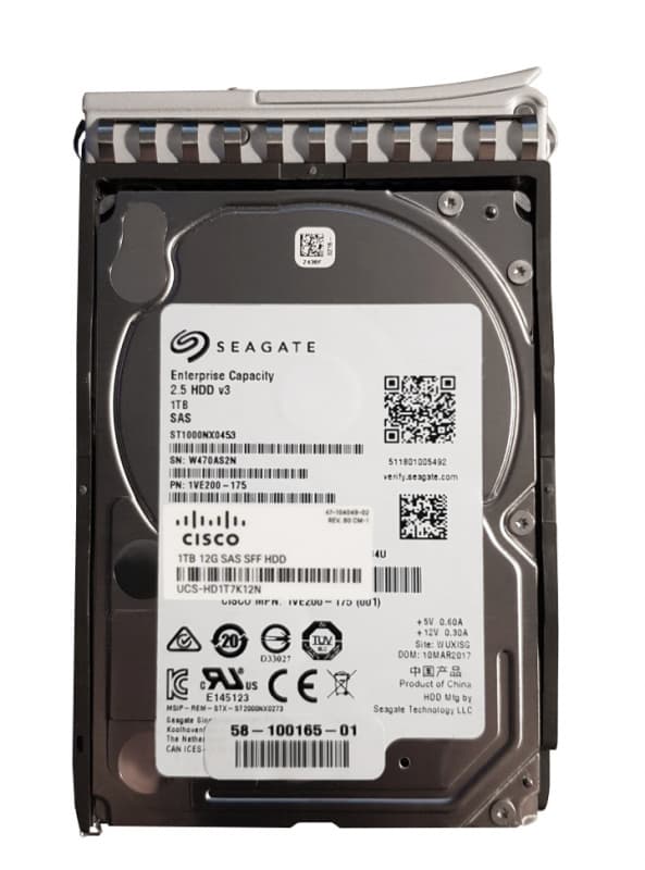 Жесткий Диск Cisco UCS-HD1T7K12N 1Tb 7200 SAS 2,5" HDD