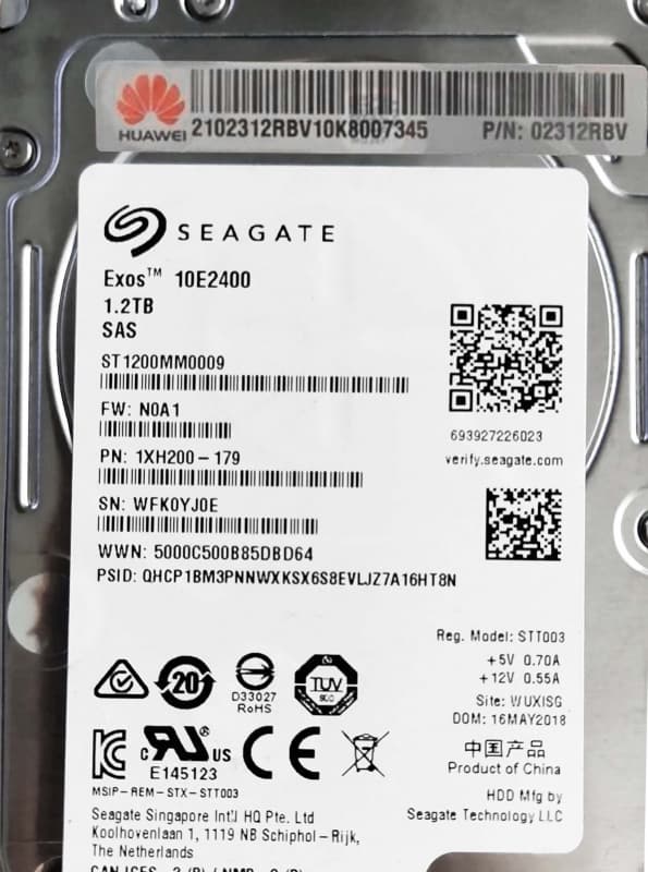 Жесткий диск Huawei 02312RBV 1.2Tb 10500 SAS 2,5" HDD