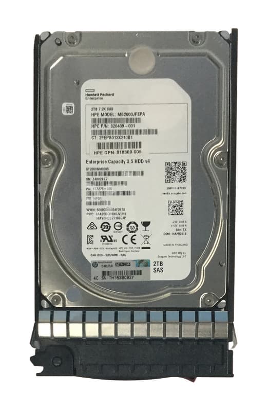 Жесткий диск HP 864256-B21 2Tb 7200 SAS 3,5" HDD