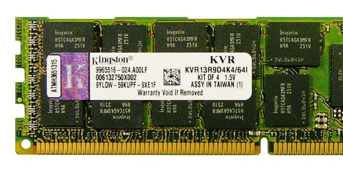 Оперативная память Kingston KVR13R9D4K4/64I DDRIII 64Gb