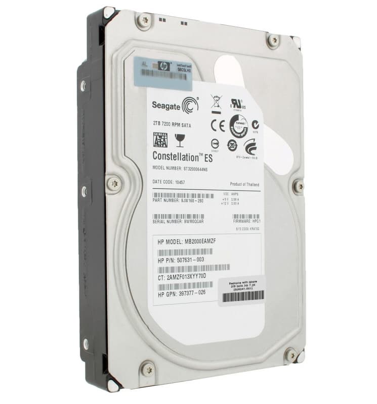 Жесткий диск HP 507774-B21 2Tb  SATAII 3,5" HDD