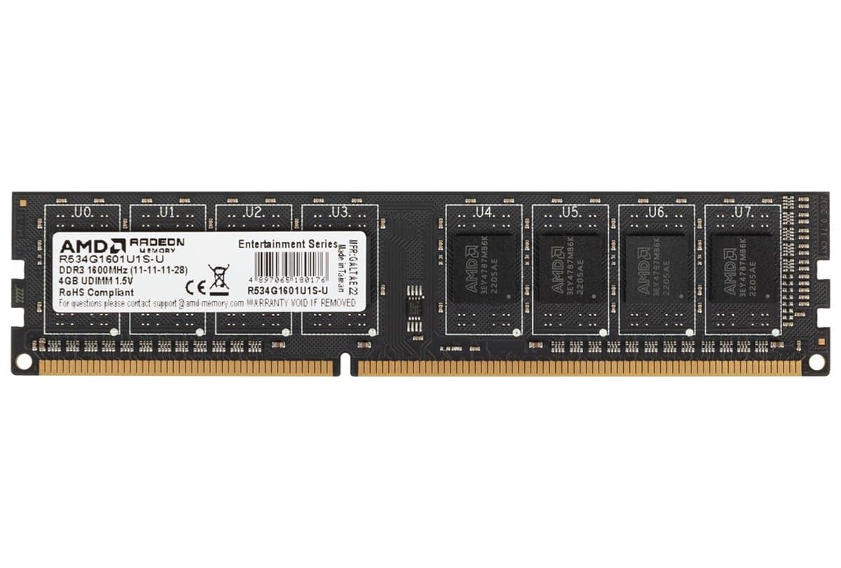 Оперативная память AMD DDRIII 4Gb R534G1601U1S-U