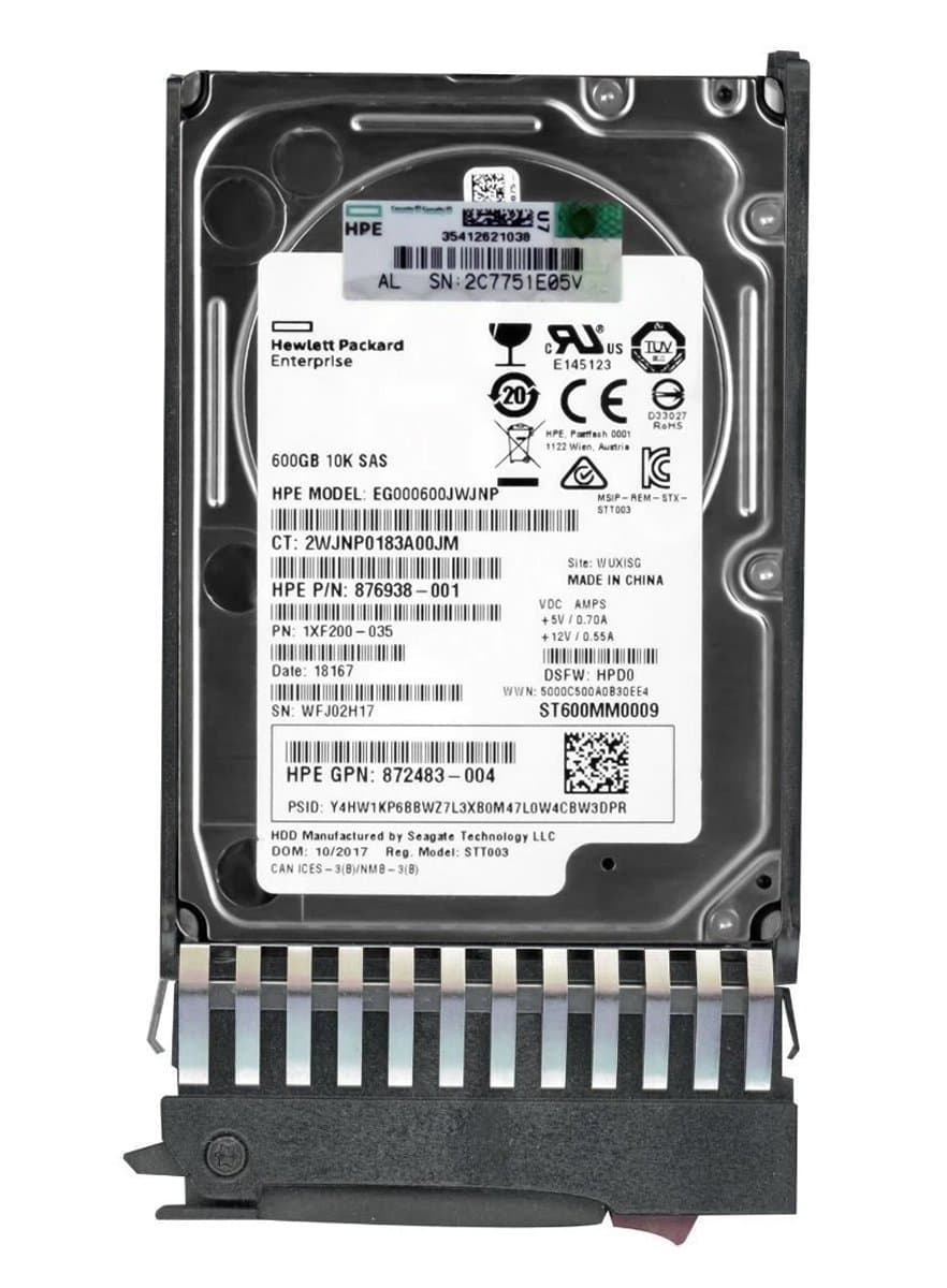 Жесткий диск HP 600Gb 10000 SAS 2.5" HDD 1XF200-035