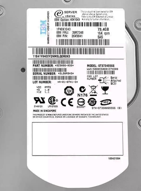 Жесткий диск IBM 9Z3066-039 73,4Gb 15000 SAS 3,5" HDD