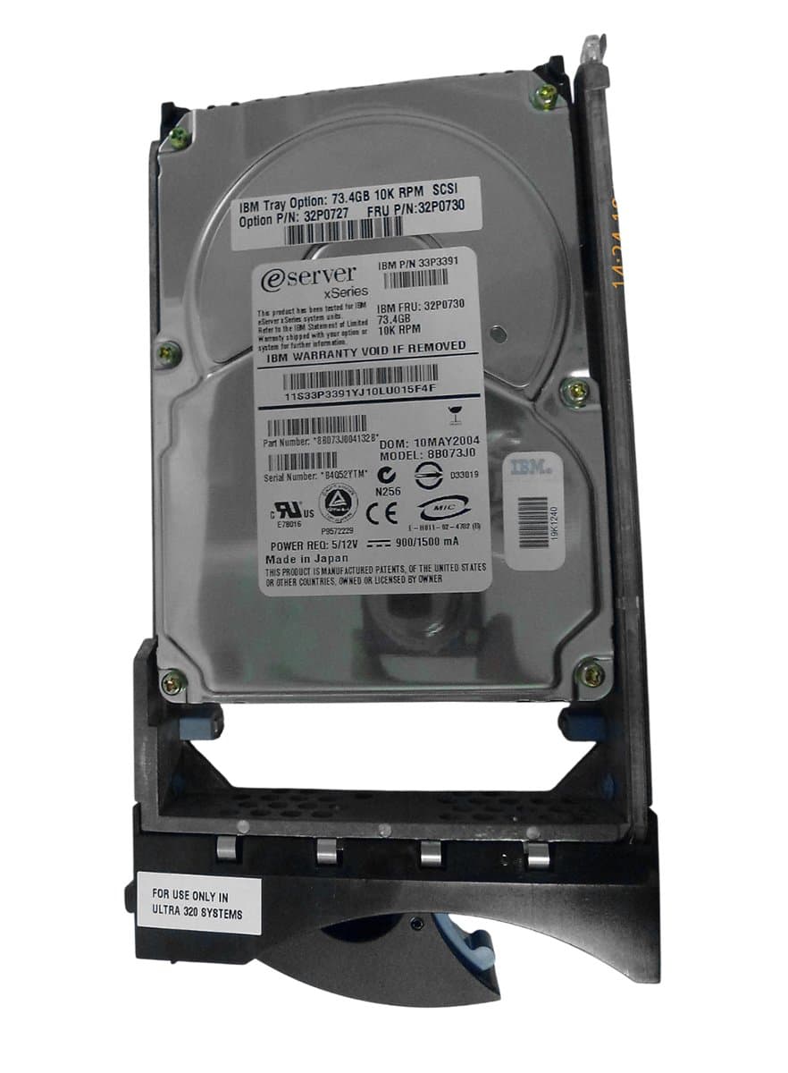 Жесткий диск  IBM 73,4Gb 10000 U320SCSI 3.5" HDD 32P0730