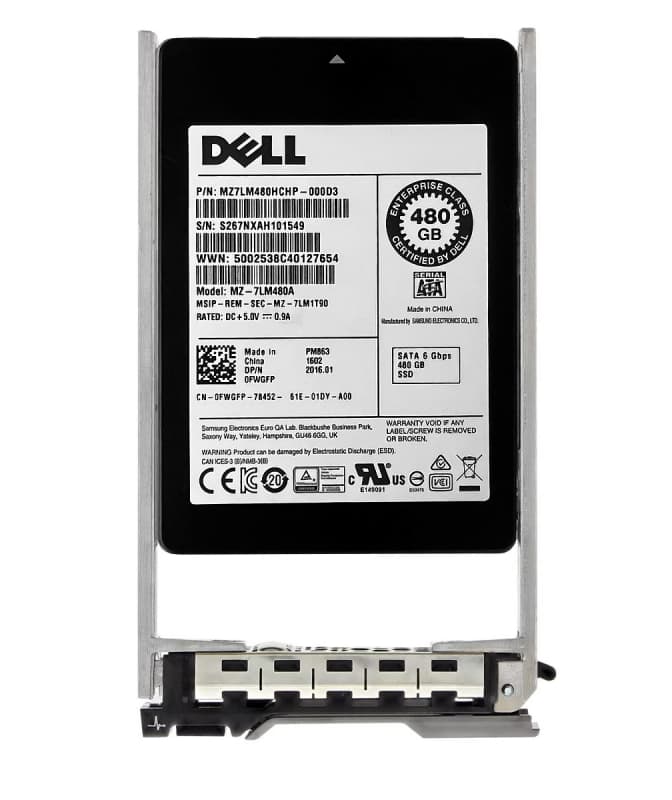 Жесткий диск Dell MZ7LM480HCHP-000D3 480Gb SATAIII 2,5" SSD
