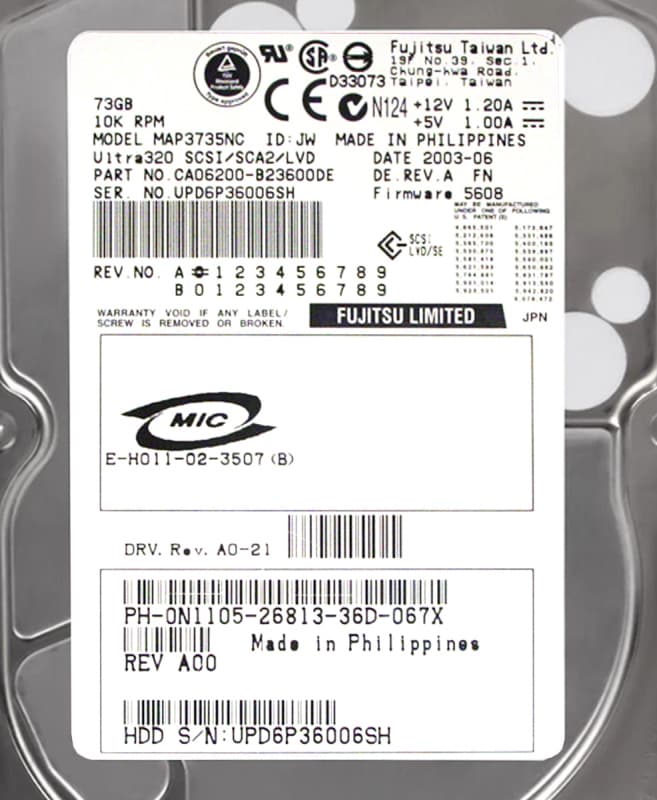 Жесткий диск Dell N1105 73Gb  U320SCSI 3.5" HDD