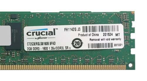 Оперативная память Crucial CT2G3ERSLS8160B DDRIII 2GB