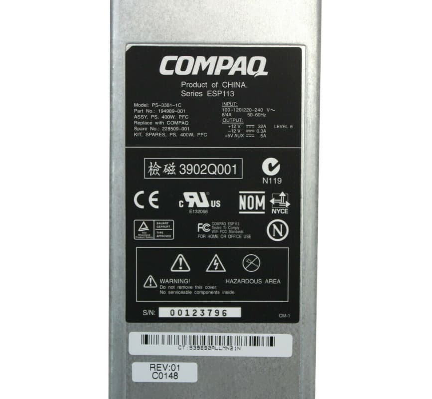 Резервный Блок Питания HP PS-3381-1C 400W