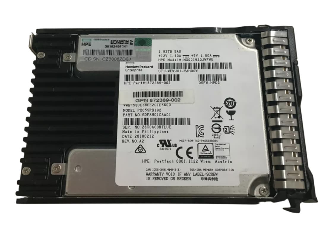 Жесткий диск HP 872392-B21 1,92Tb  SAS 2,5" SSD