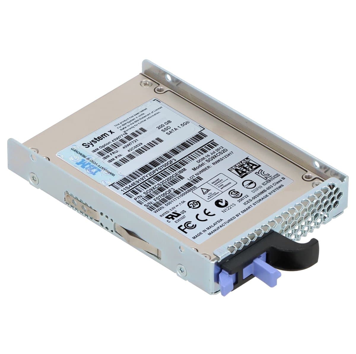 Жесткий диск IBM 200Gb  SATAII 2.5" SSD 44E9197