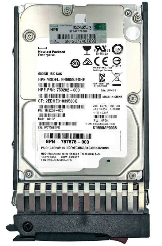 Жесткий диск HP 872844-B21 600Gb 15000 SAS 2,5" HDD