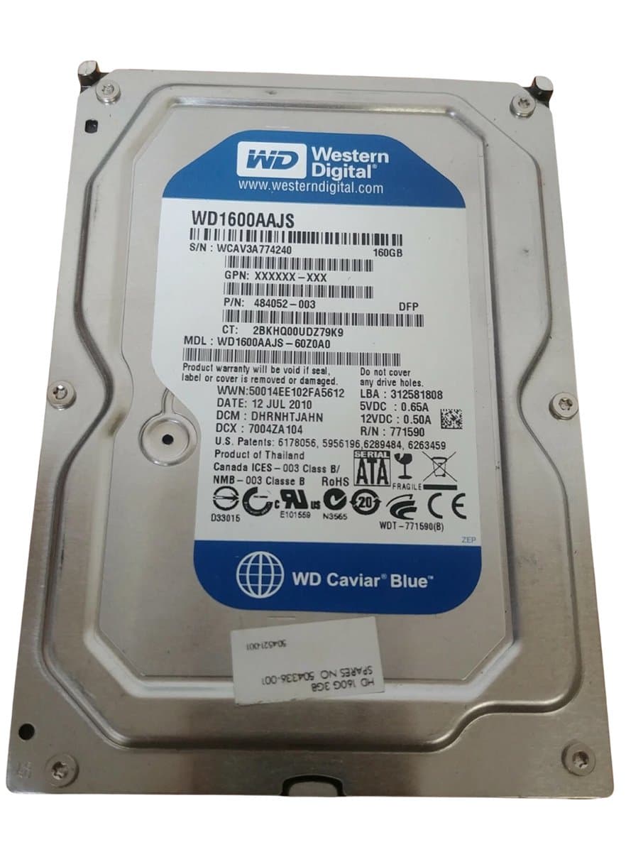 Жесткий диск HP 160Gb 7200 SATAII 3.5" HDD