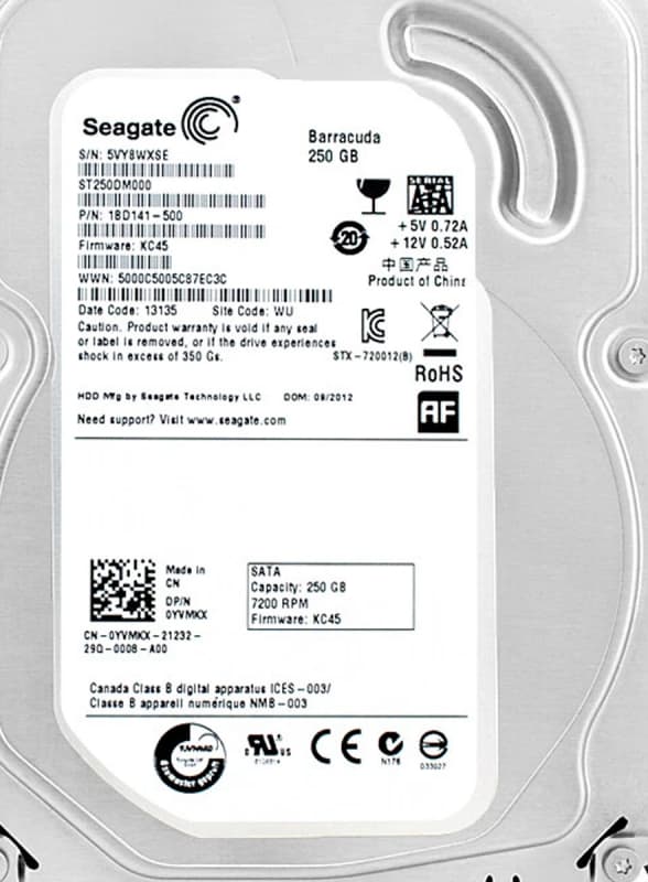 Жесткий диск Dell 1BD141-500 250Gb  SATAIII 3,5" HDD