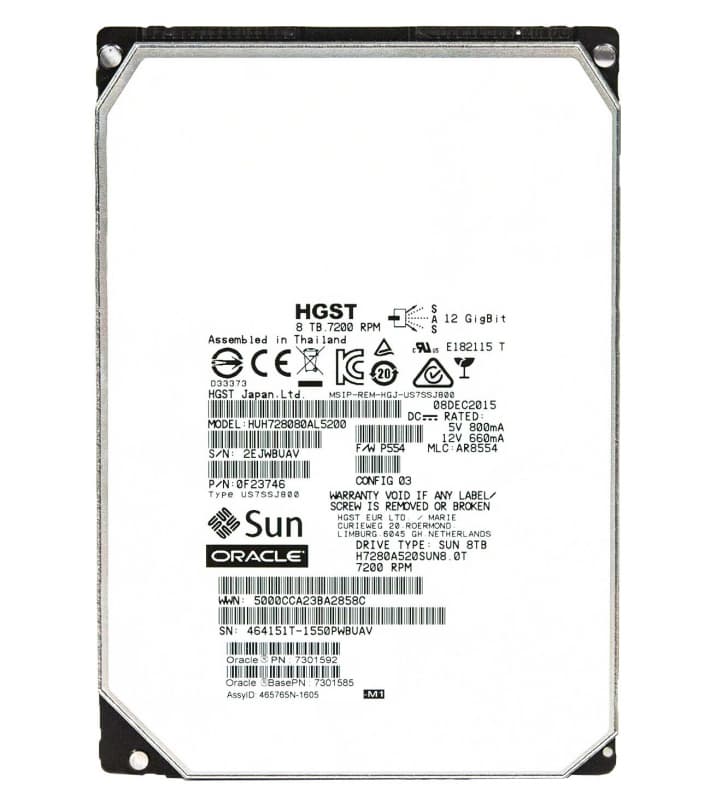 Жесткий диск Sun 0F23746 8Tb 7200 SAS 3,5" HDD