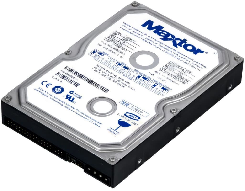 Жесткий диск Maxtor 4D040H2 40Gb 5400 IDE 3.5" HDD
