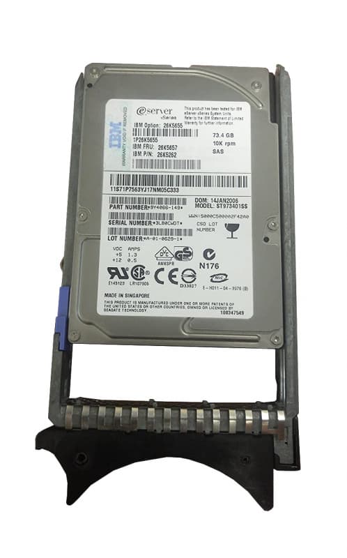 Жесткий диск IBM 26K5657 73,4Gb  SAS 2,5" HDD