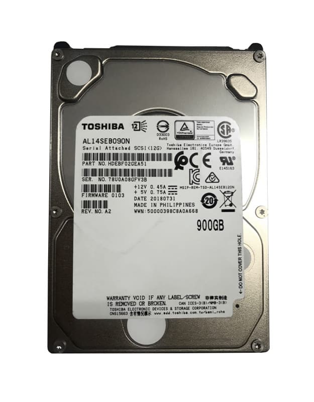 Жесткий диск Toshiba HDEBF02GEA51 900Gb 10500 SAS 2,5" HDD