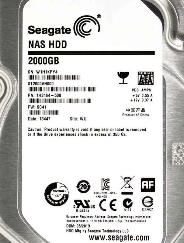 Жесткий диск Seagate ST2000VN000 2Tb  SATAIII 3,5" HDD
