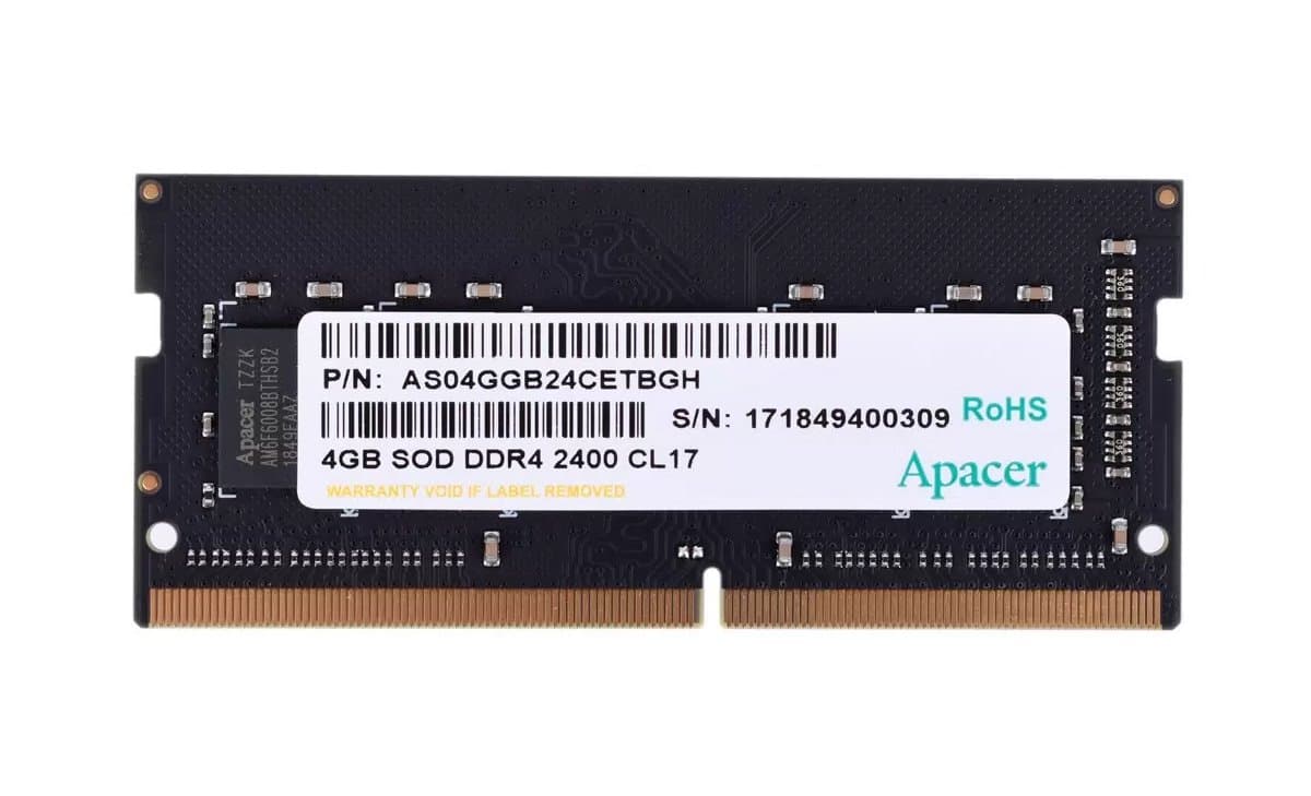 Оперативная память Apacer DDRIV 4Gb AS04GGB24CETBGH