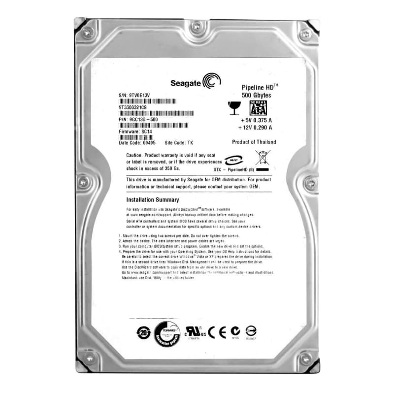 Жесткий диск Seagate 9GC13G 500Gb 5900 SATAII 3.5" HDD