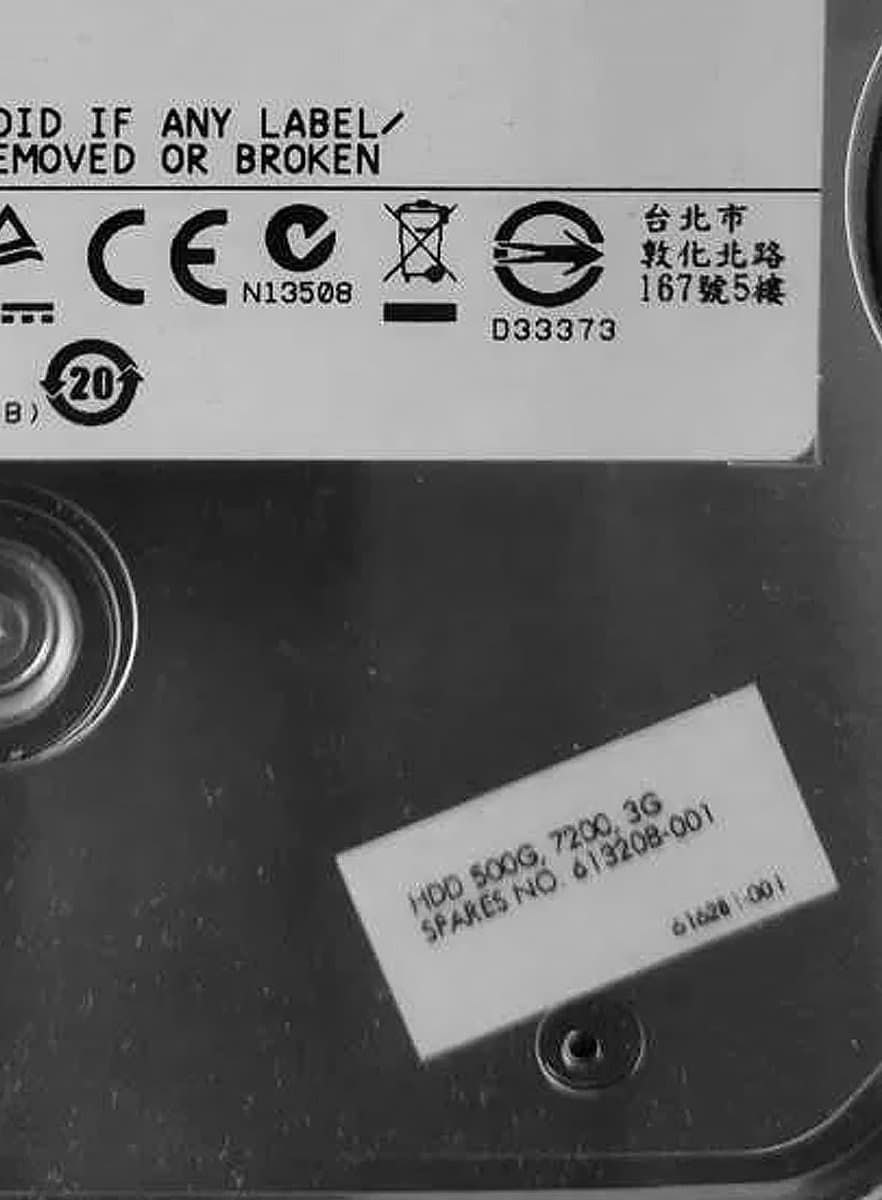Жесткий диск HP 500Gb 7200 SATAII 3.5" HDD  616281-001