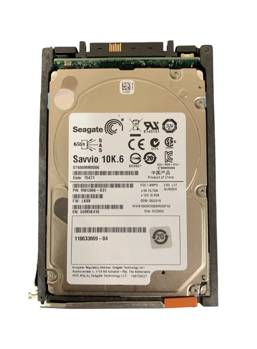 Жесткий диск  EMC 600Gb 10000 SAS 2.5" HDD 005050214