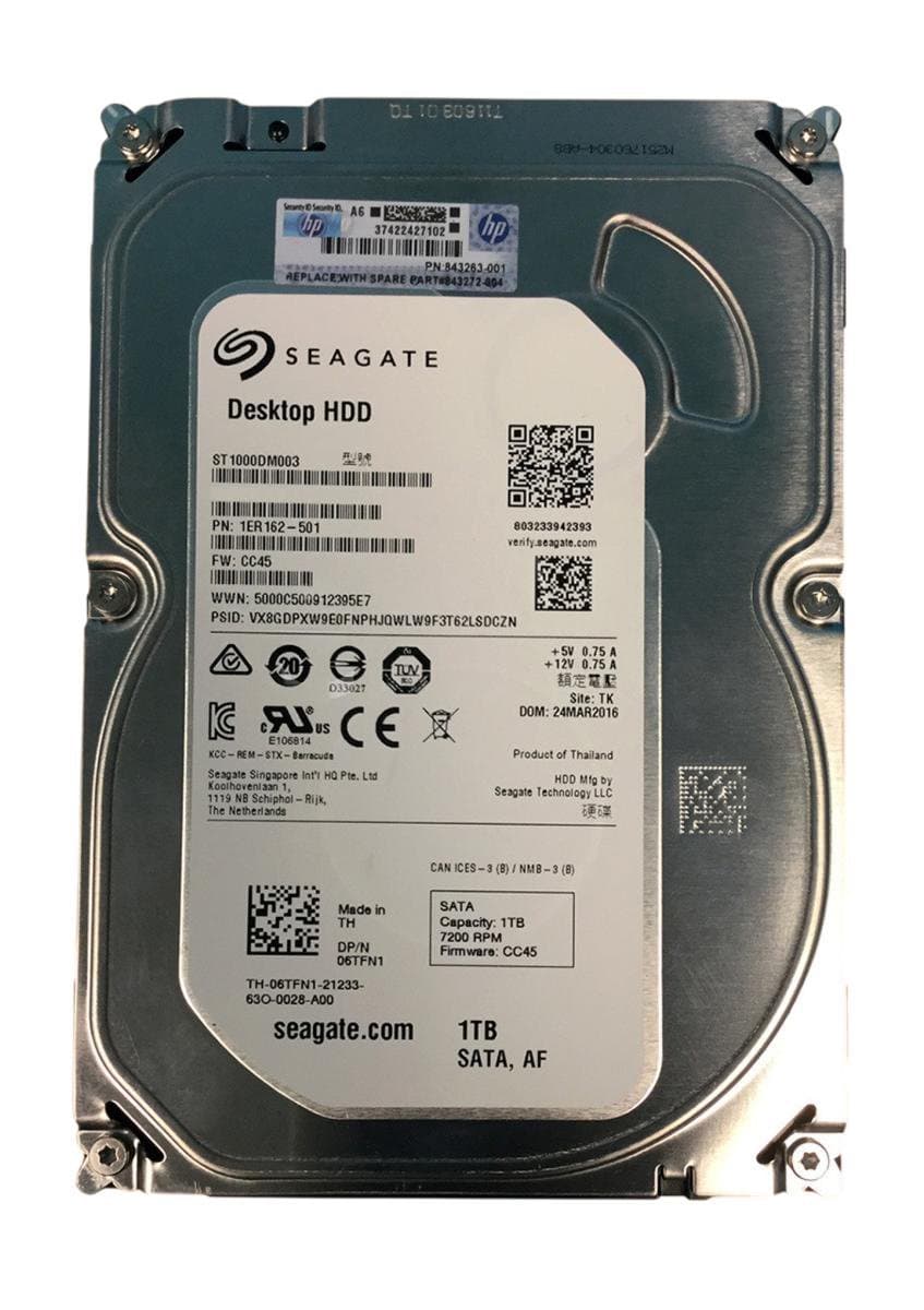 Жесткий диск HP 1Tb 7200 SATAIII 3.5" HDD