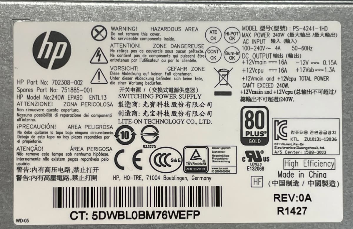 Блок Питания HP PS-4241-1HD 240W