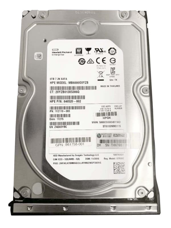 Жесткий диск HP 867267-B21 6Tb 7200 SATAIII 3.5" HDD