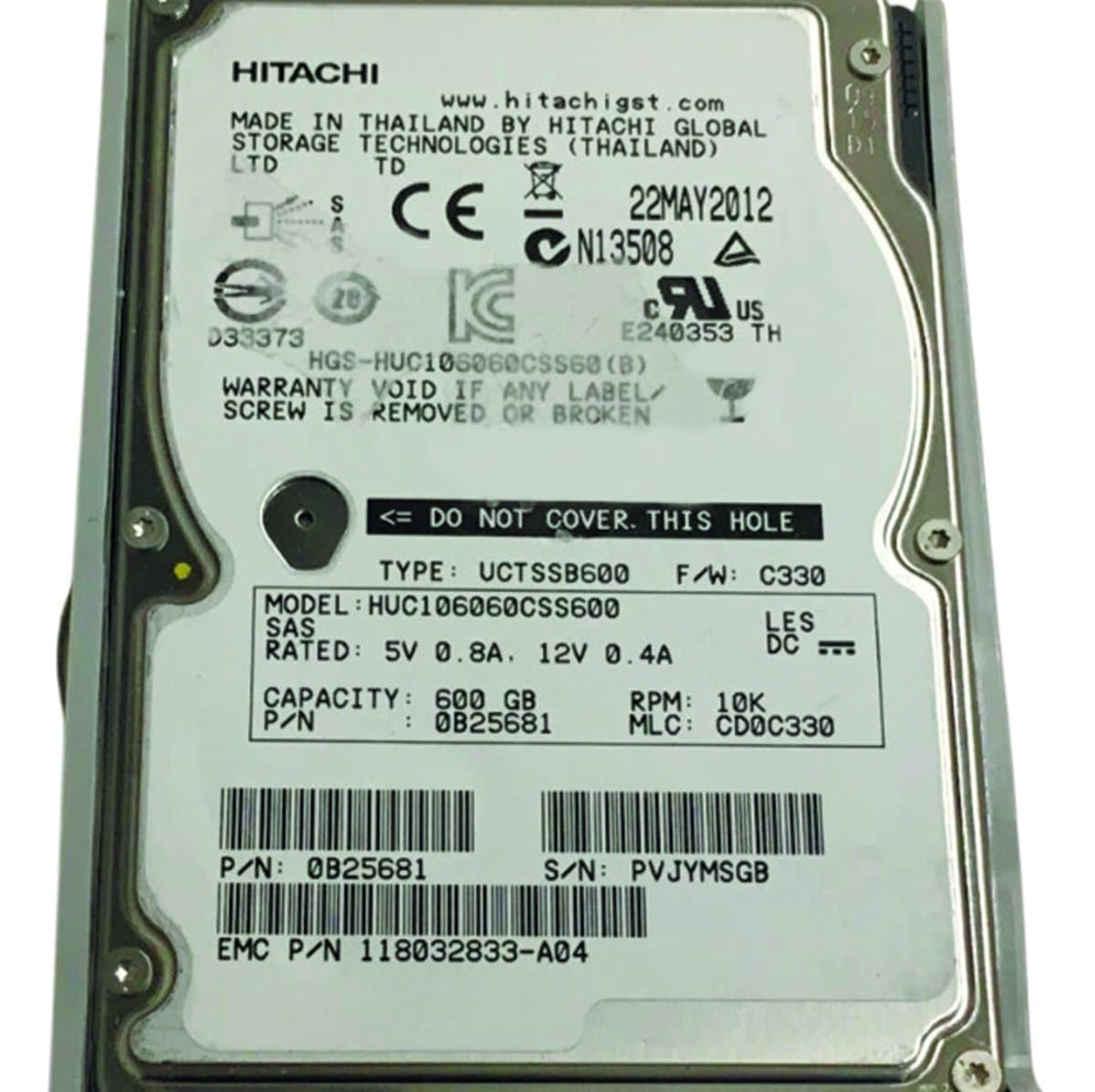 Жесткий диск EMC 600Gb 10000 SAS 2.5" HDD 0B25681