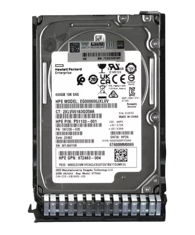 Жесткий диск HP EG000600JXLVV 600Gb SAS 2,5" HDD