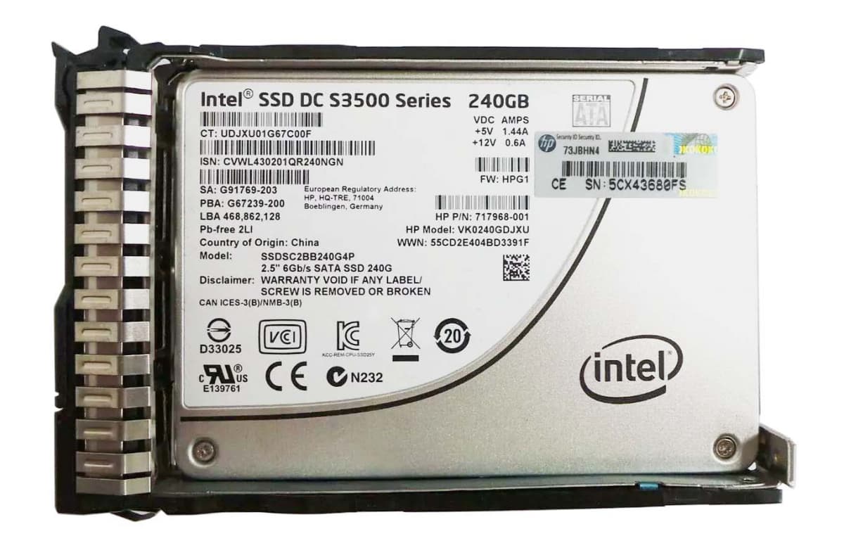 Жесткий диск HP 756636-B21 240Gb  SATAIII 2,5" SSD