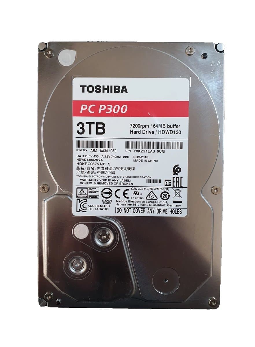 Жесткий диск Toshiba 3Tb 7200 SATAIII 3.5" HDD
