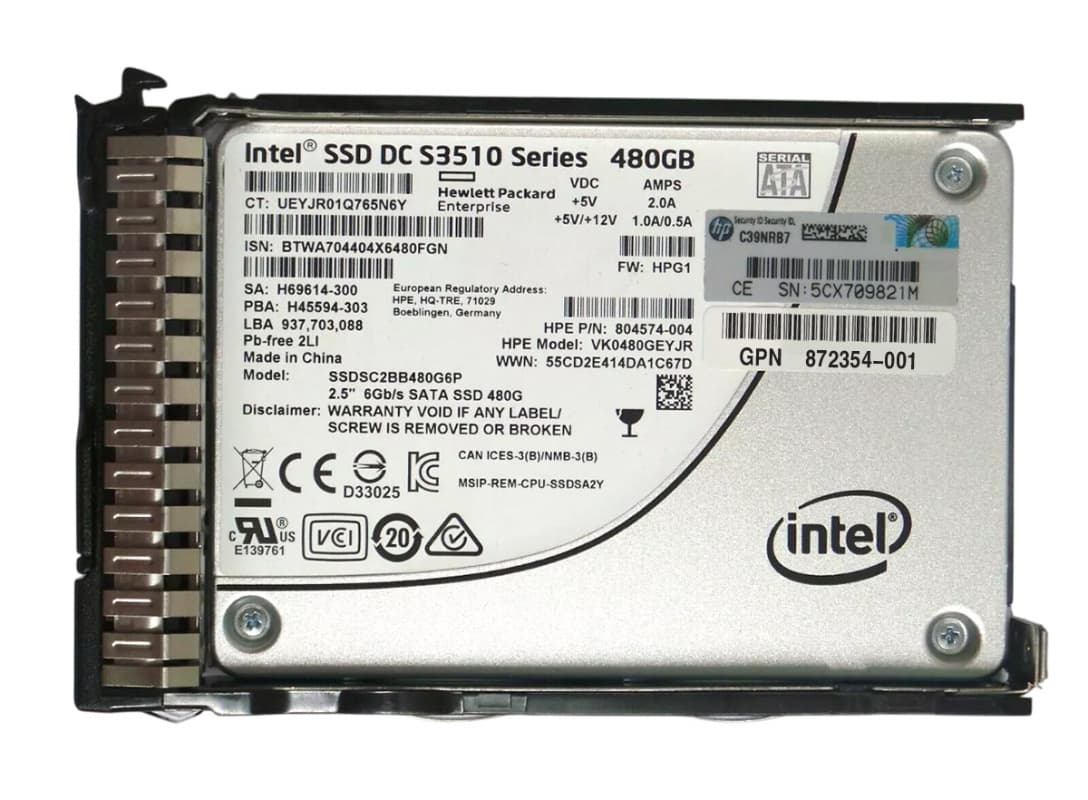 Жесткий диск HP 872354-001 480Gb SATAIII 2,5" SSD