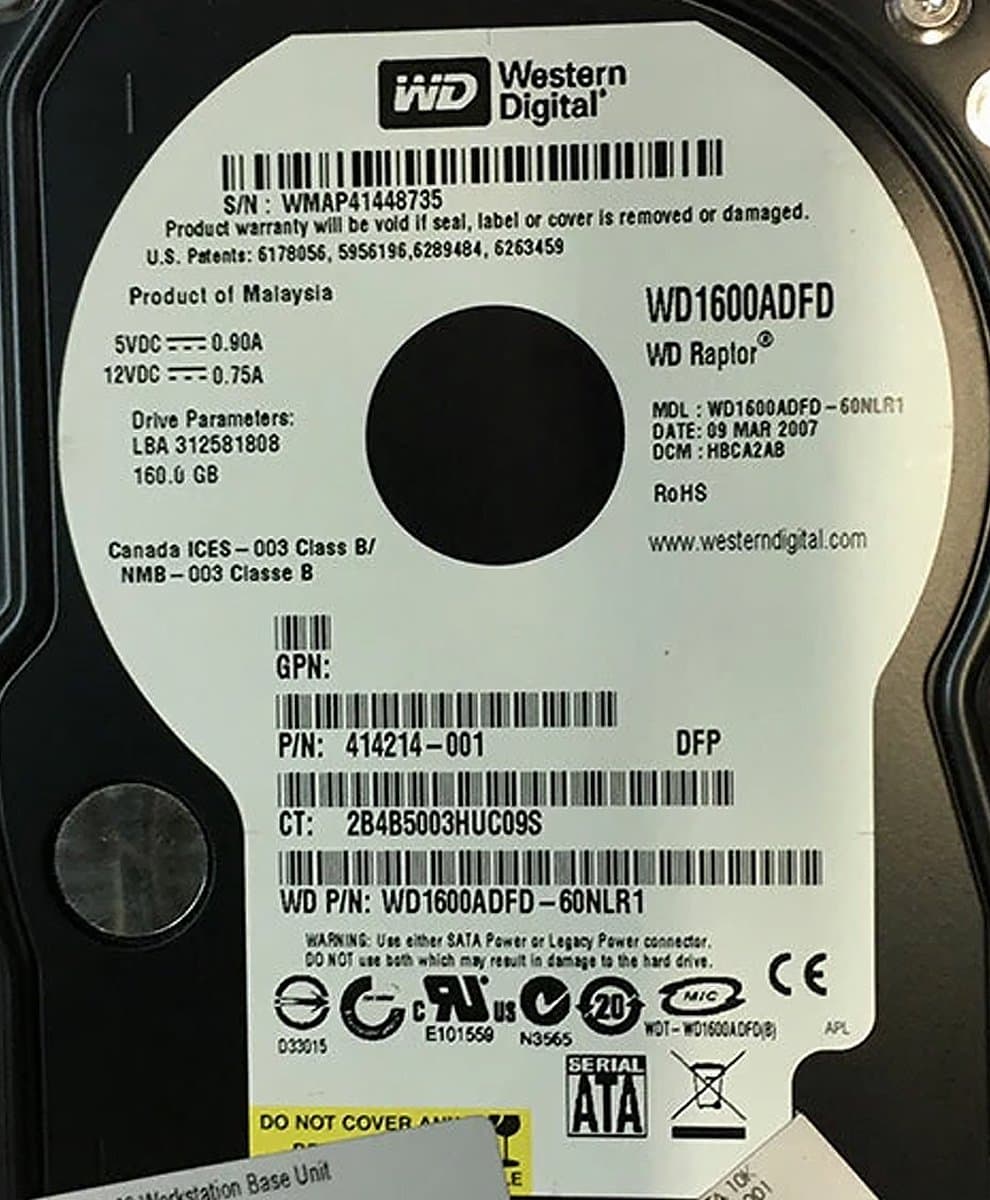 Жесткий диск HP 160Gb 7200 SATAII 3.5" HDD