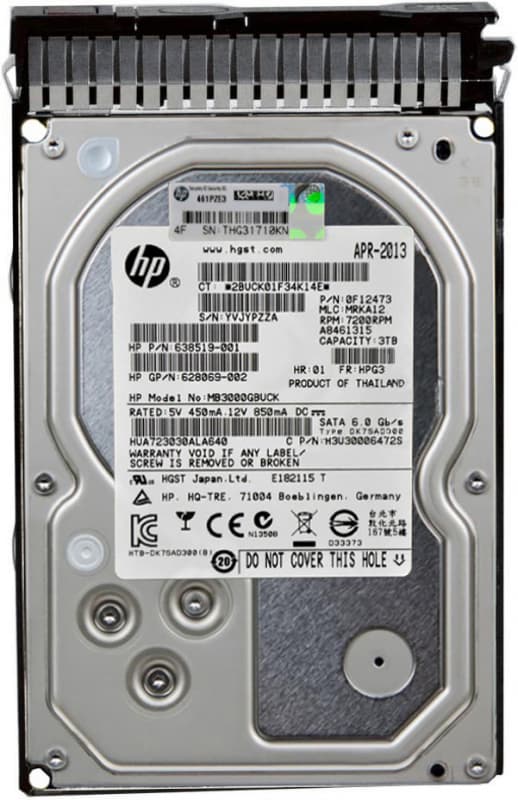 Жесткий Диск HP MB3000GBUCK 3TB 7200 SATA 3.5" HDD