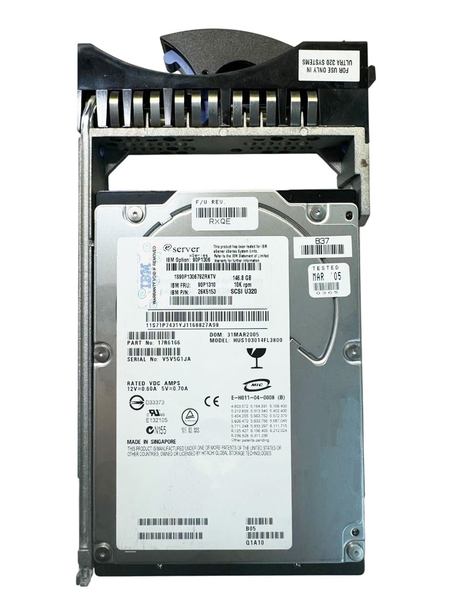Жесткий диск IBM 146Gb 10000 U320SCSI 3.5" HDD 90P1310