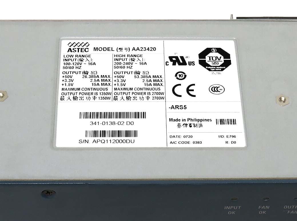 Резервный Блок Питания Cisco AA23420 2700W