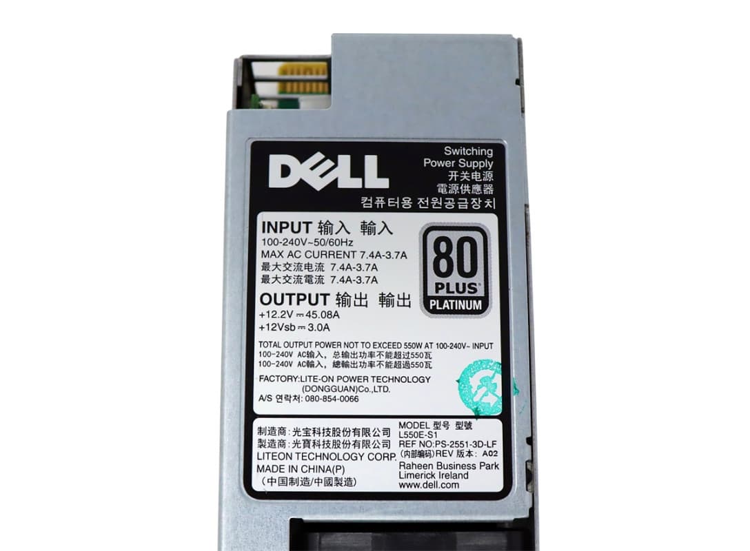 Резервный Блок Питания Dell 0034X1 550W