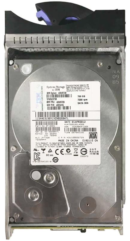 Жесткий диск IBM 43W9738 750Gb SATAII 3,5" HDD