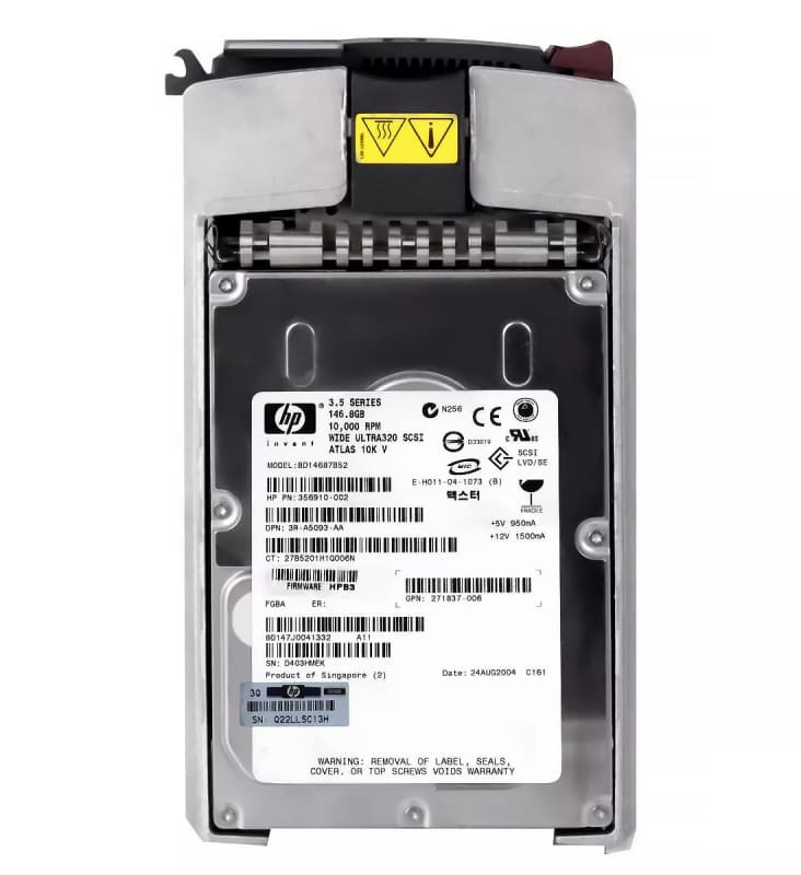 Жесткий диск HP BD14687B52 146,8Gb  U320SCSI 3.5" HDD