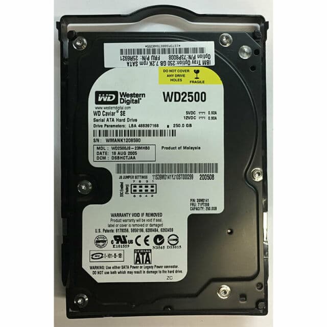 Жесткий диск IBM 71P7299 250Gb 7200 SATAII 3.5" HDD