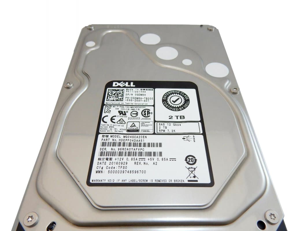Жесткий диск Dell HDEPF04DAA51 2Tb SAS 3,5" HDD
