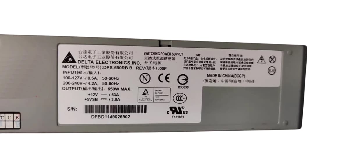 Блок Питания Delta DPS-650RB B 650W