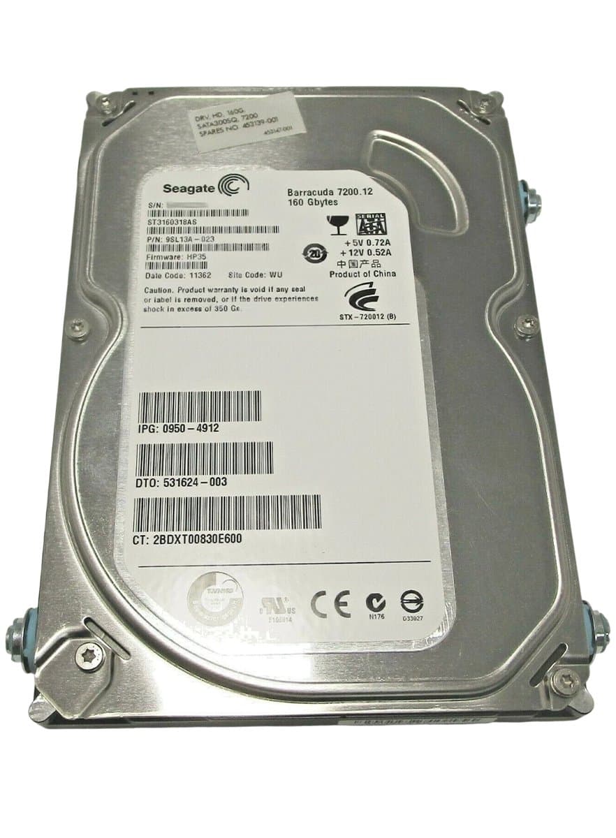 Жесткий диск HP 160Gb 7200 SATAII 3.5" HDD