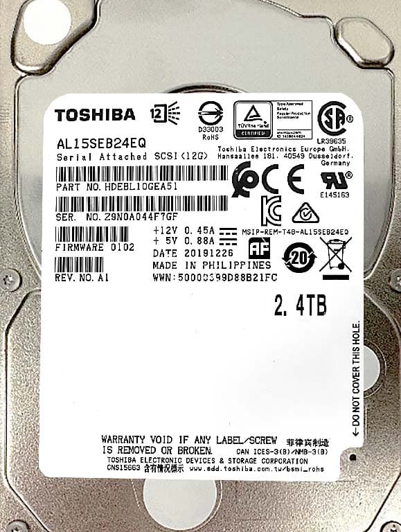 Жесткий диск Toshiba HDEBL10GEA51 2,4Tb 10000 SAS 2,5" HDD
