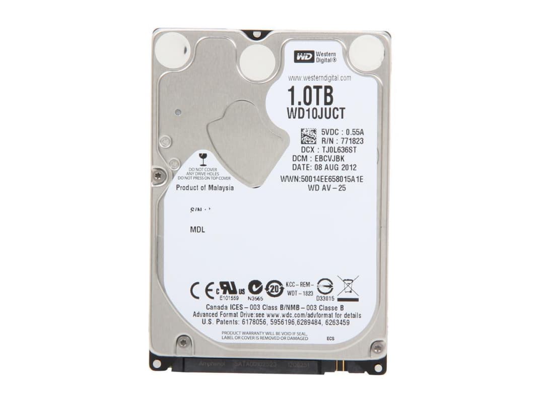 Жесткий диск Western Digital WD10JUCT 1Tb 5400 SATAIII 2,5" HDD