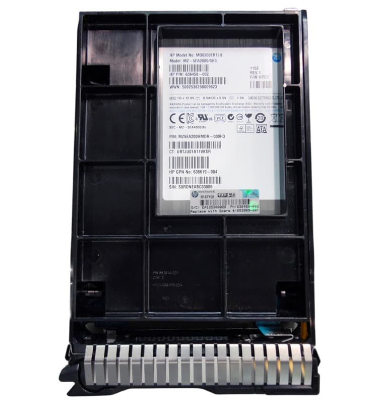 Жесткий диск HP 653124-B21 200Gb  SATAII 3.5" SSD