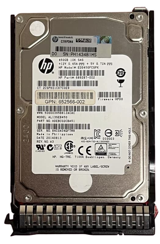 Жесткий диск HP HDEBC02CBA51 450Gb  SAS 2,5" HDD